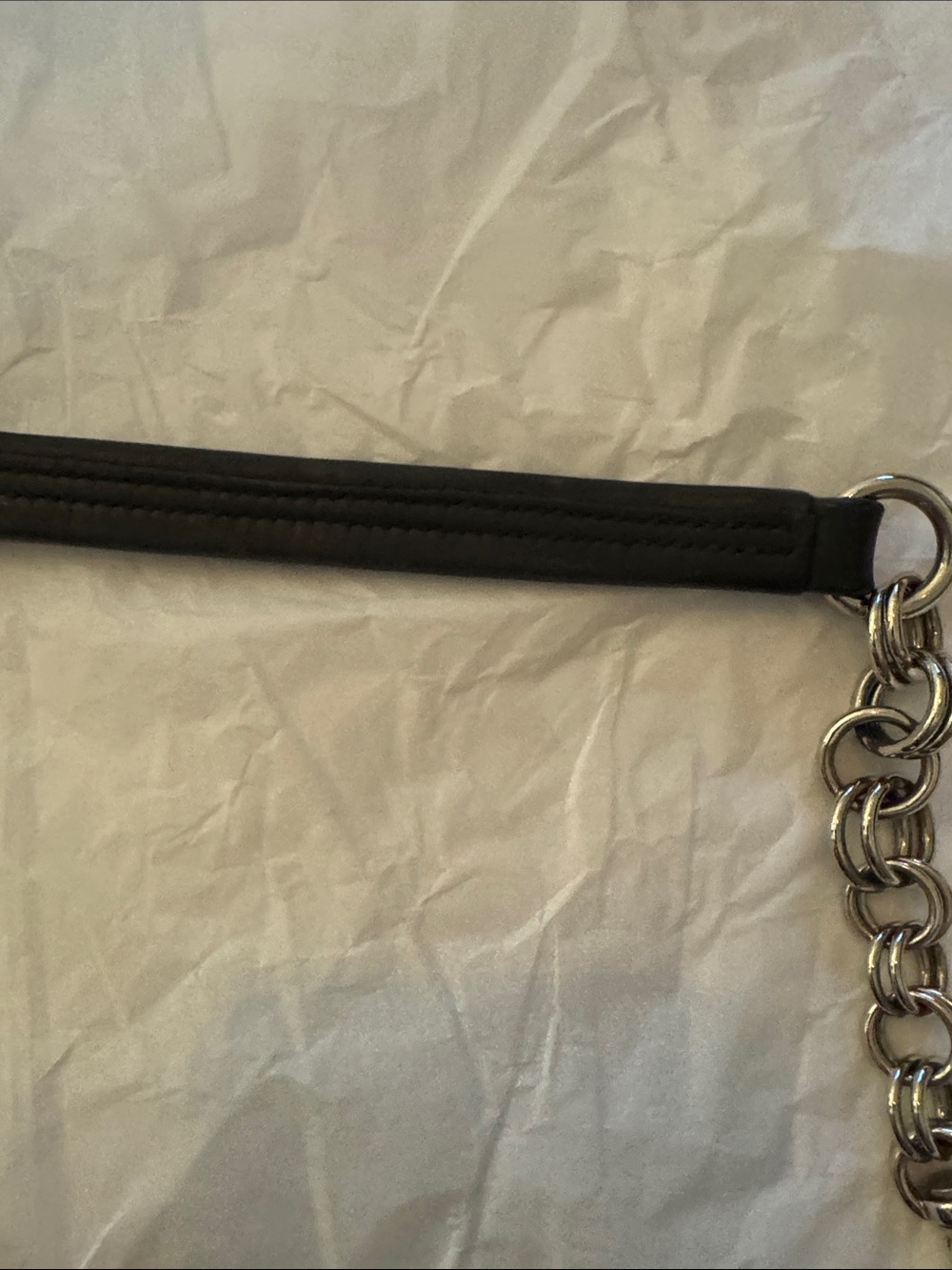 Prada Black Leather Shoulder Bag with Silver Chain - Picture 8 of 11